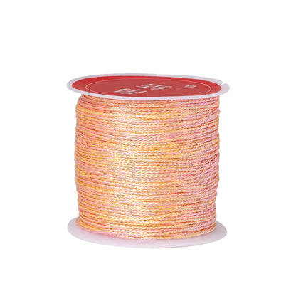 0.4mm 50m Nylon Gold Silver Thread Jewelry Cord Wire
