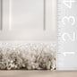 Abstract Shag Area Rug, 6' 7" x 9', Beige