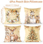 4pcs Merry Christmas Cushion Cover