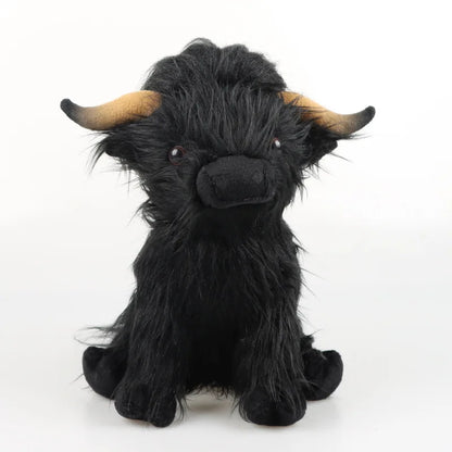 Simulation Highland Cows and Sheep Animal Plush Doll