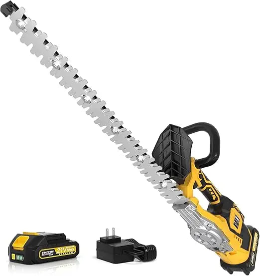 Cordless Hedge Trimmer with Battery and Charger, 20-Inch