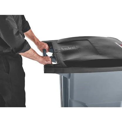 Rollout Trash/Garbage Can/Bin with Wheels,95 Gal,