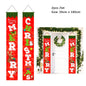 2Pc/set Christmas Door Hanging Banner Santa Claus Snowman