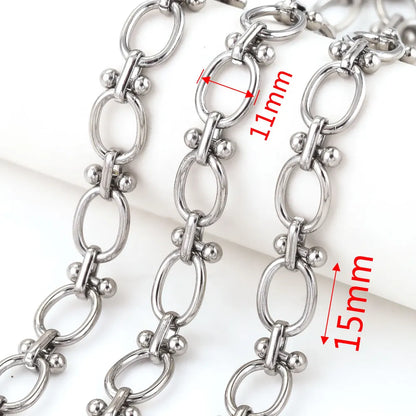 1 meter Stainless Steel Big Chains Handmade Thick Big Chain