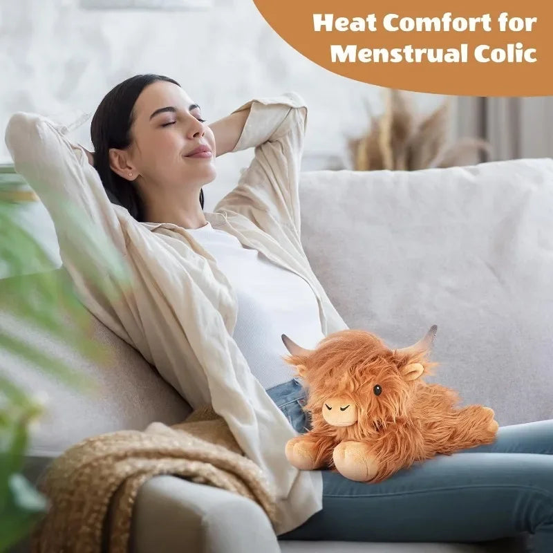 Cute Lying Highland Cow Plush Toy