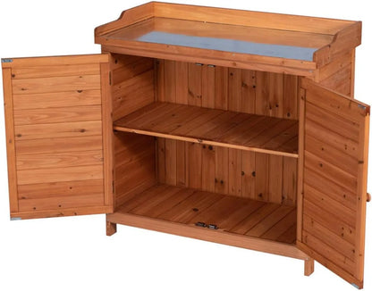 Outdoor Wooden Storage Cabinet  Waterproof