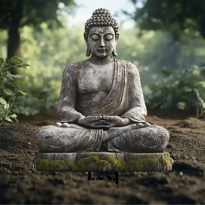 1 piece of flat acrylic antique Buddha garden stake decoration