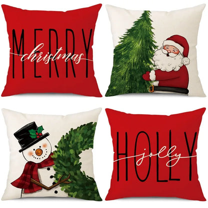 45cm Merry Christmas Cushion Cover Pillowcase