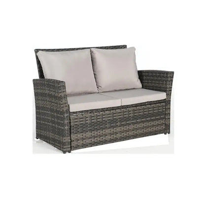 4-Piece Outdoor Patio Furniture Set - Rattan Wicker