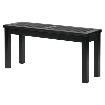 40in Outdoor Wooden Porch Bench