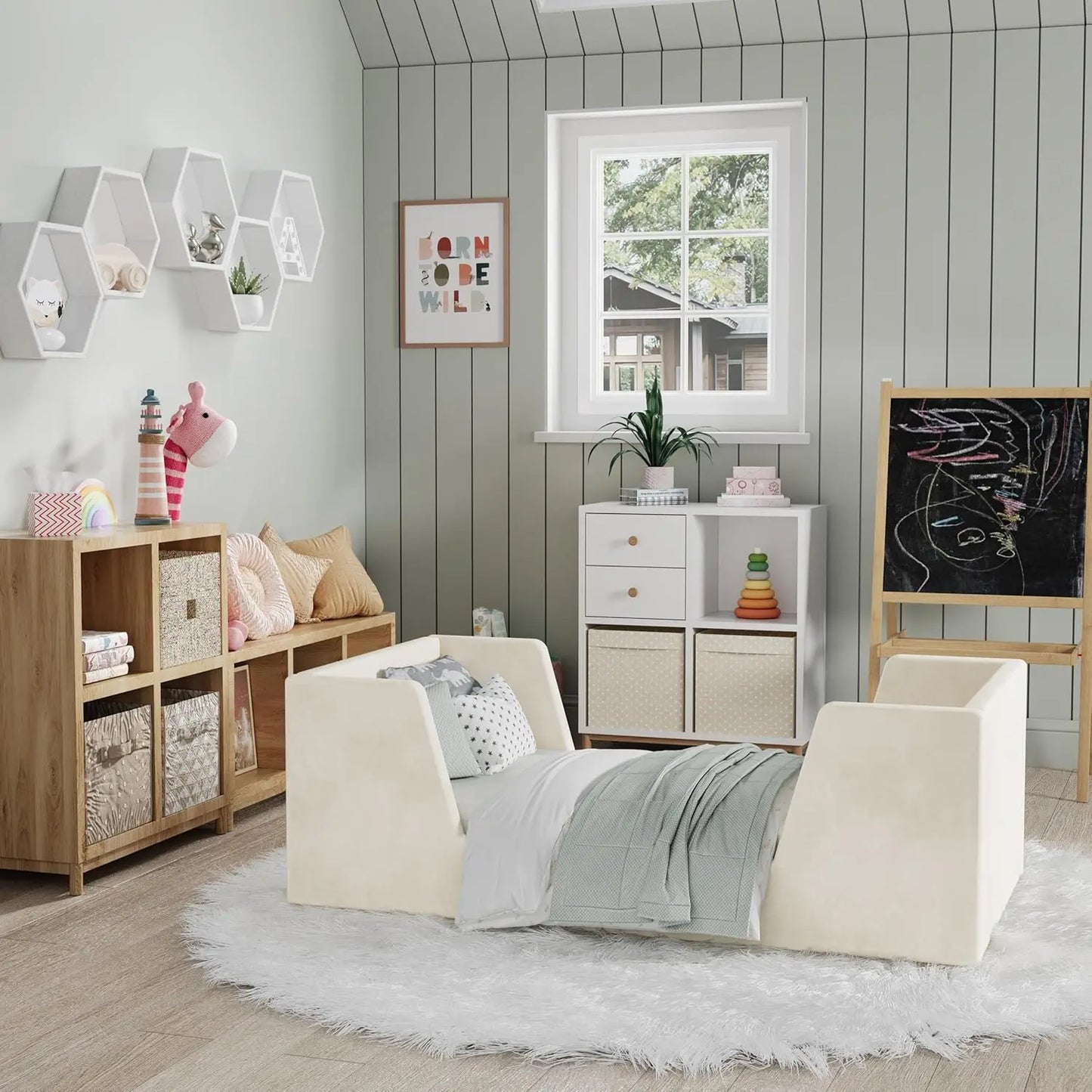 Toddler Bed with Guard Rails