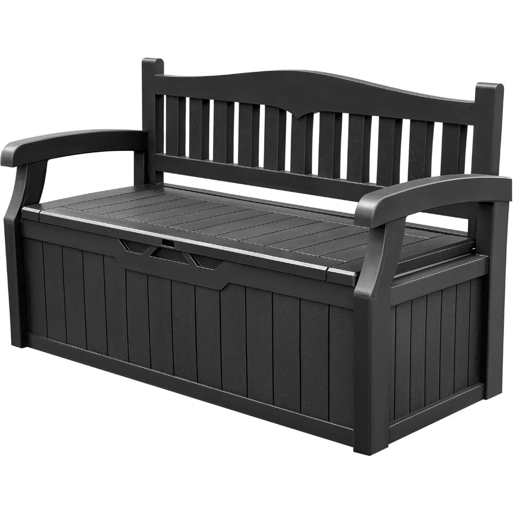 Best-Black 80 Gallon Storage Bench Deck Box