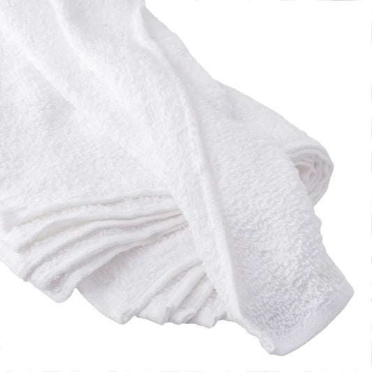 100% Cotton 14" x 17" All Purpose Terry Towels, 18 Pack, White