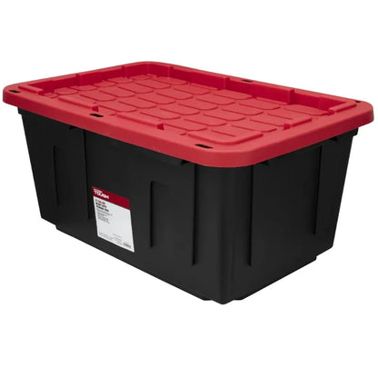 (6 pack) Hyper Tough Large Storage Bin, 27 Gallon