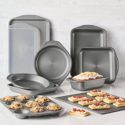 Nonstick Bakeware Set with Bread Pan, Cookie Sheet, Baking Pan, Baking Sheet, Cake Pan