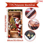 Christmas Hanging Flag Santa Claus Door Banner