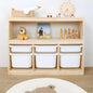Wooden Closed Back Kids Freestanding Bookshelf