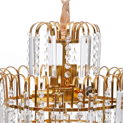 LED Crystal Chandelier, Pendant Fixture Lighting E14 (Not included bulbs)