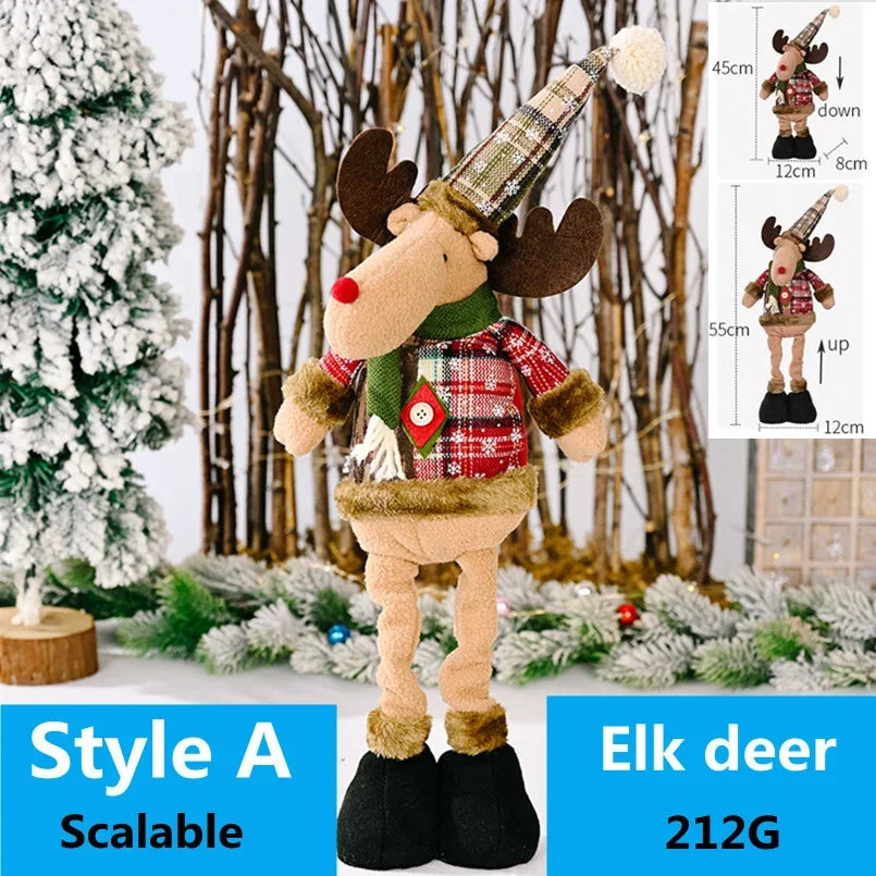 Christmas Dolls Reindeer Snowman Santa Claus