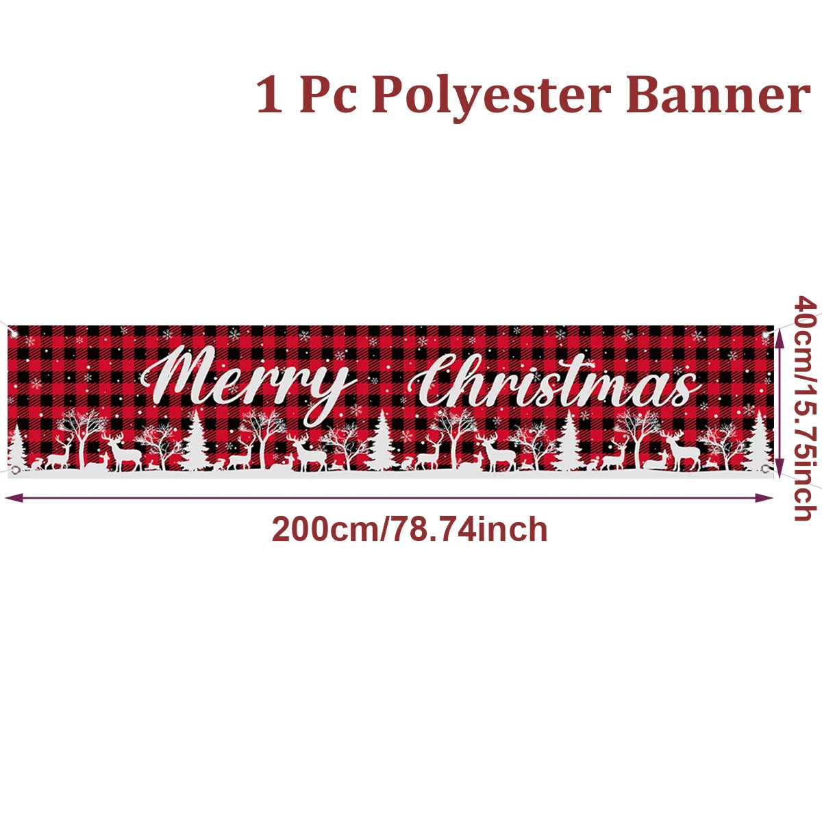 Christmas Outdoor Banner Merry Christmas Decorations