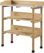 Potting Bench Table wMetal Tabletop for Garden