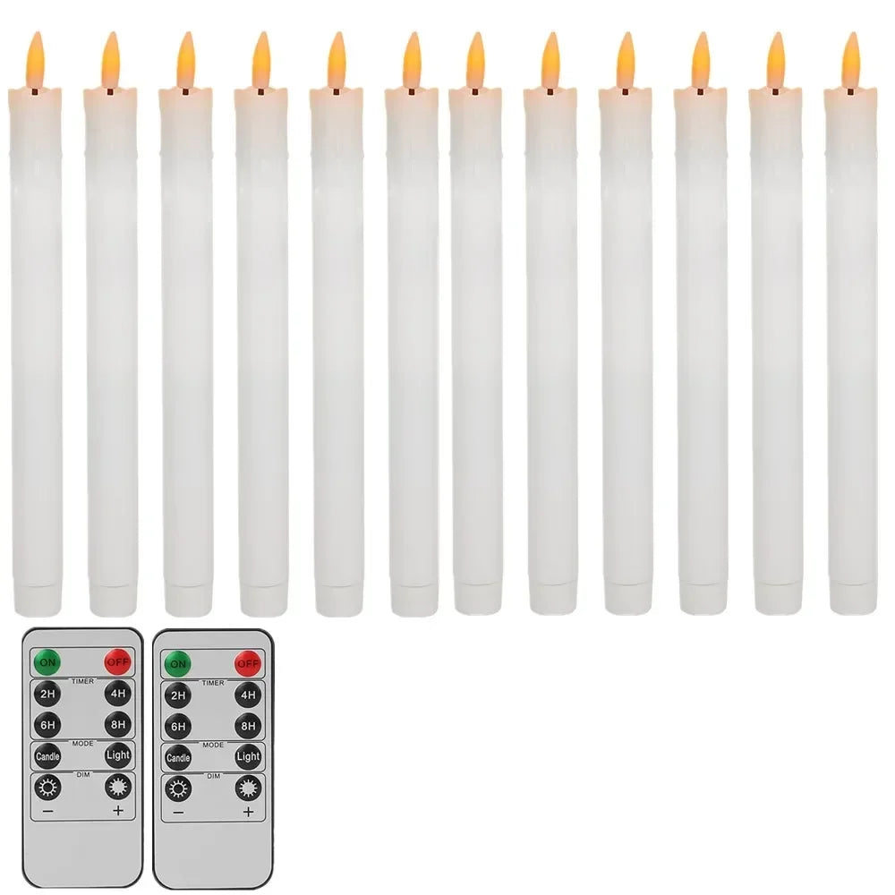 LED Flameless Taper Candles 6.5/11" Battery Operated