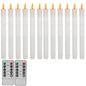 LED Flameless Taper Candles 6.5/11" Battery Operated