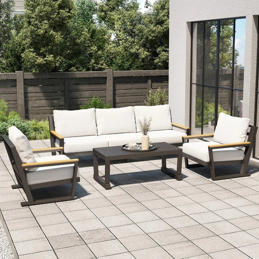 Aluminum Outdoor Sofa,4 Seats