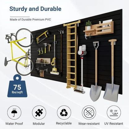 Innovative design-Slatwall Panel 8 FT x 4 FT, Interlocking Slat Wall Paneling,