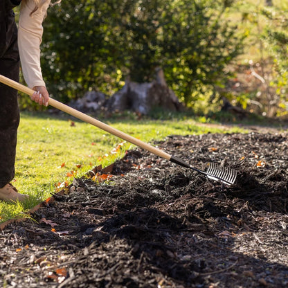 Garden Bow Rake with Curved Head