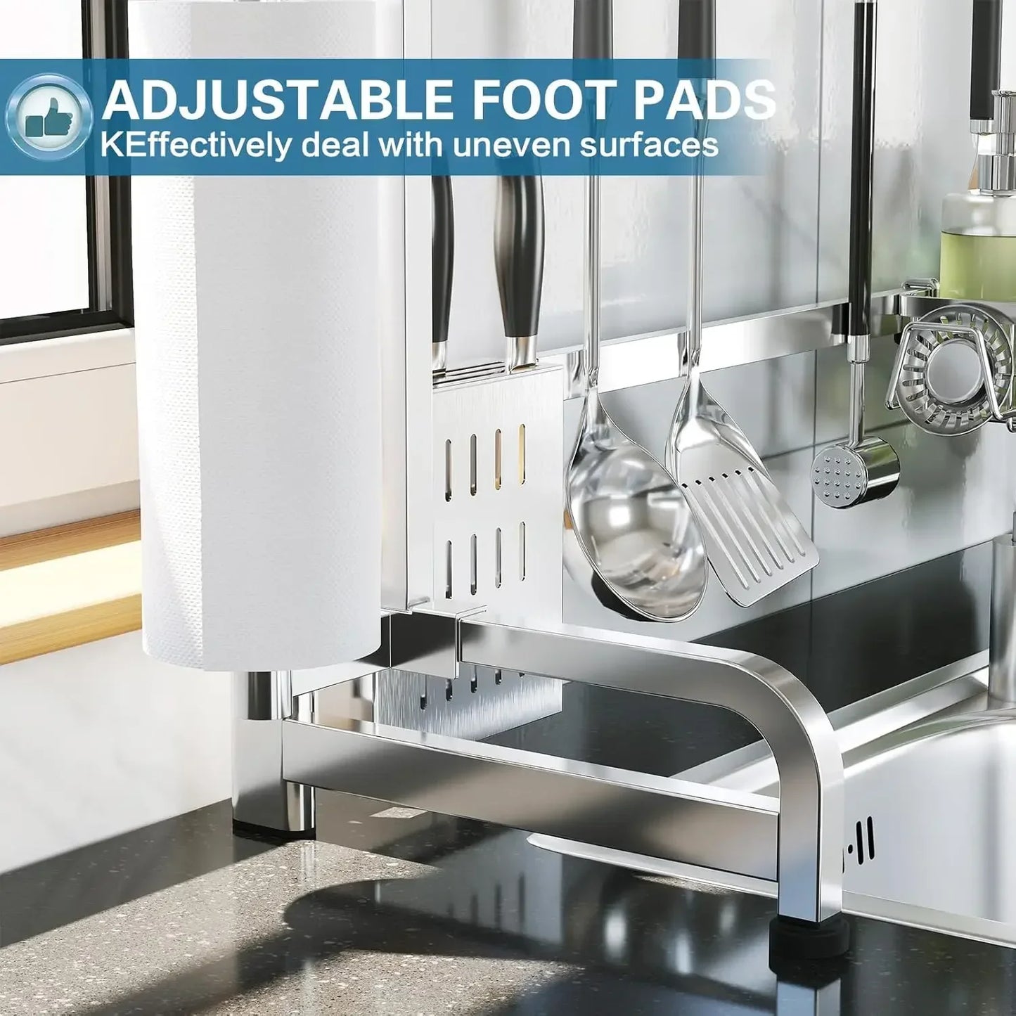 Over The Sink Dish Drying Rack 25.98-37.6"