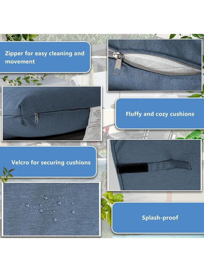 Outdoor Patio Furniture Set with 48"/55000 BTU Outdoor Propane Fire Pit