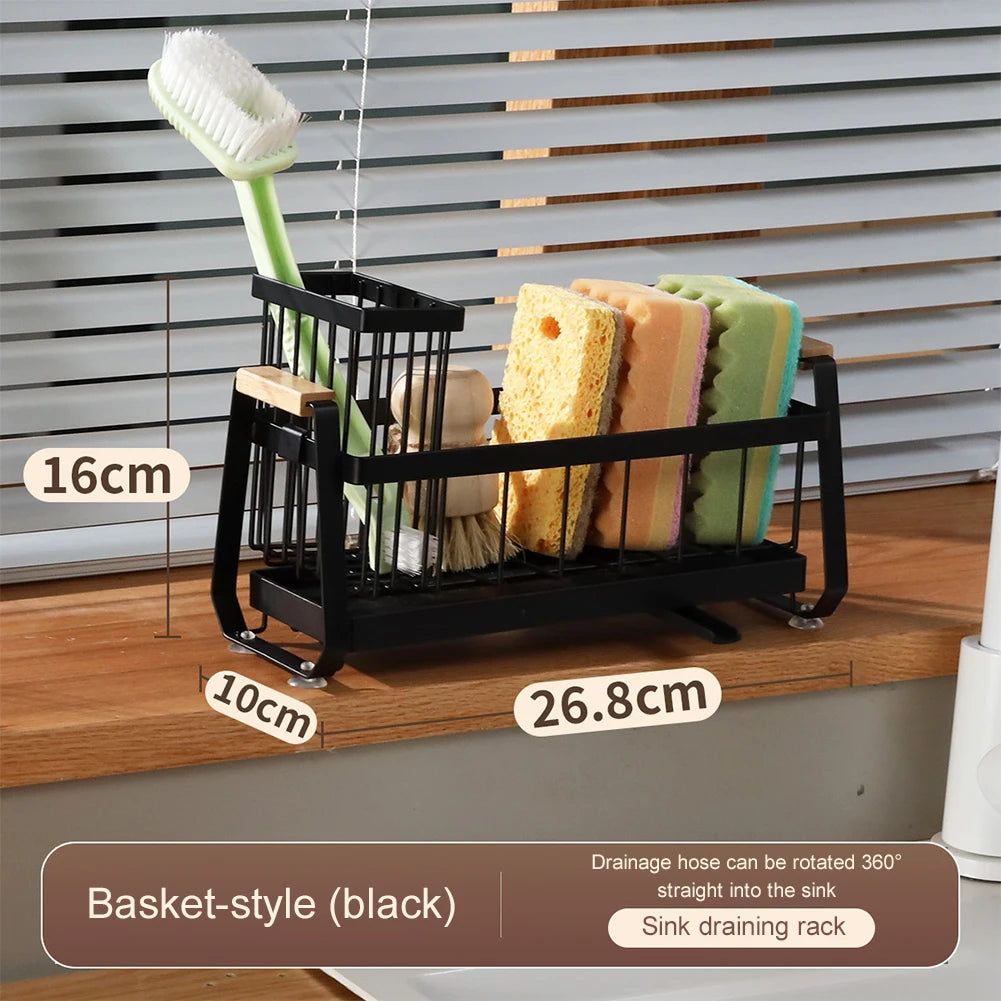 Sink Caddy Organizer & High Brush Holder