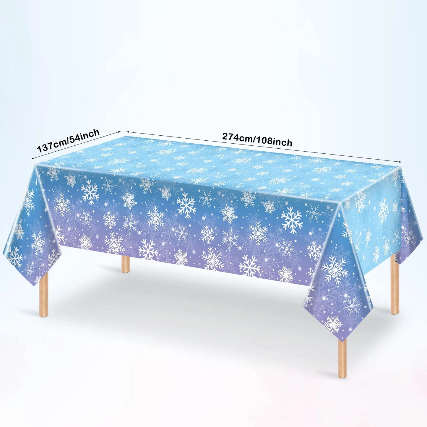 Winter Snowflake Tablecloth Frozen Themed