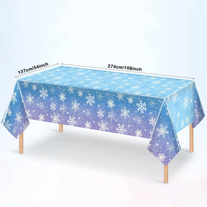 Winter Snowflake Tablecloth Frozen Themed