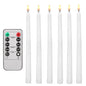 LED Flameless Taper Candles 6.5/11" Battery Operated