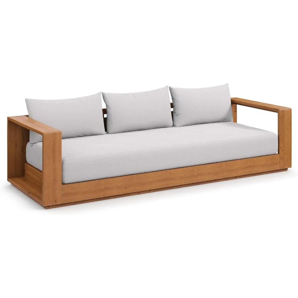 Acacia Wood Outdoor Patio Sofa i