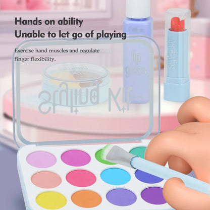 Girls pretend play makeup toy set