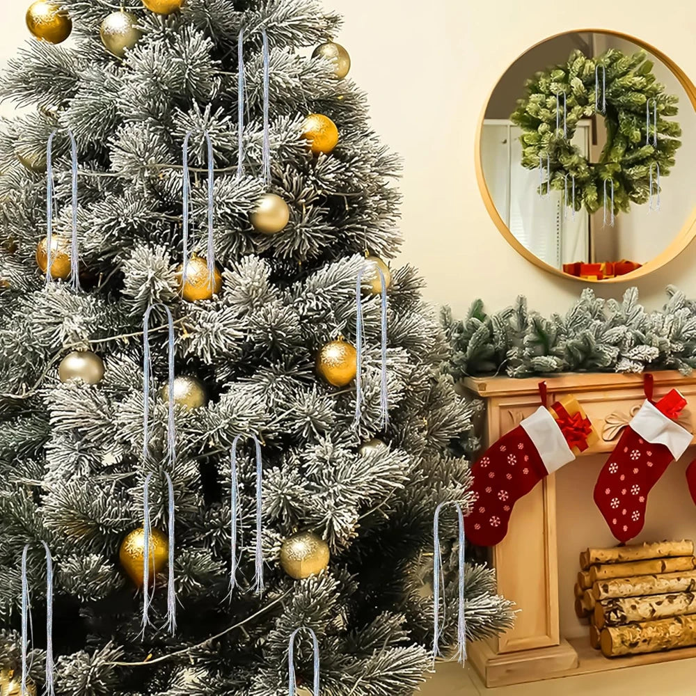 3000 Strands Icicles Iridescent Tinsel Foil Fringe Garland