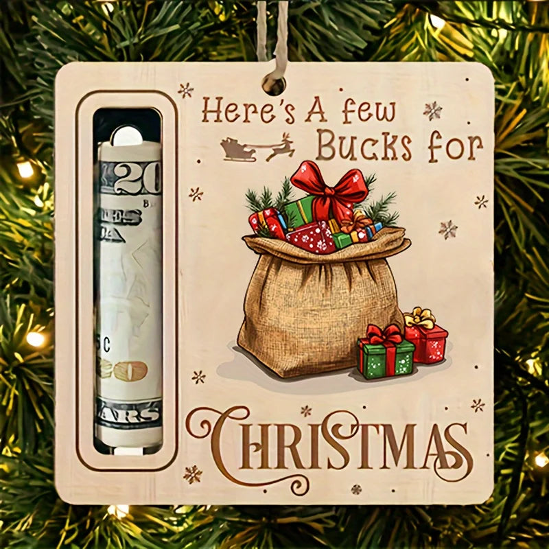 4pcs Christmas Gift Money Holder Ornament