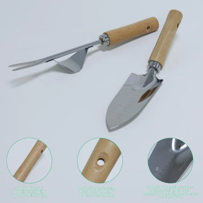 Garden Tool Set 2Pcs Gardening Hand Tools Stainless Steel