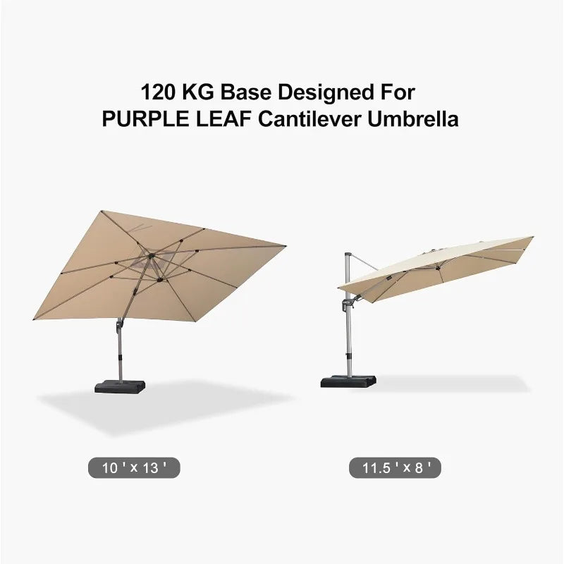 Weighted Base Water & Sand Filled, Patio Umbrella Base Stand, 40.6'' X 39.4'