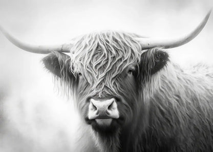 Scottish Highlanders  Art poster  Scottish Cow Canvas