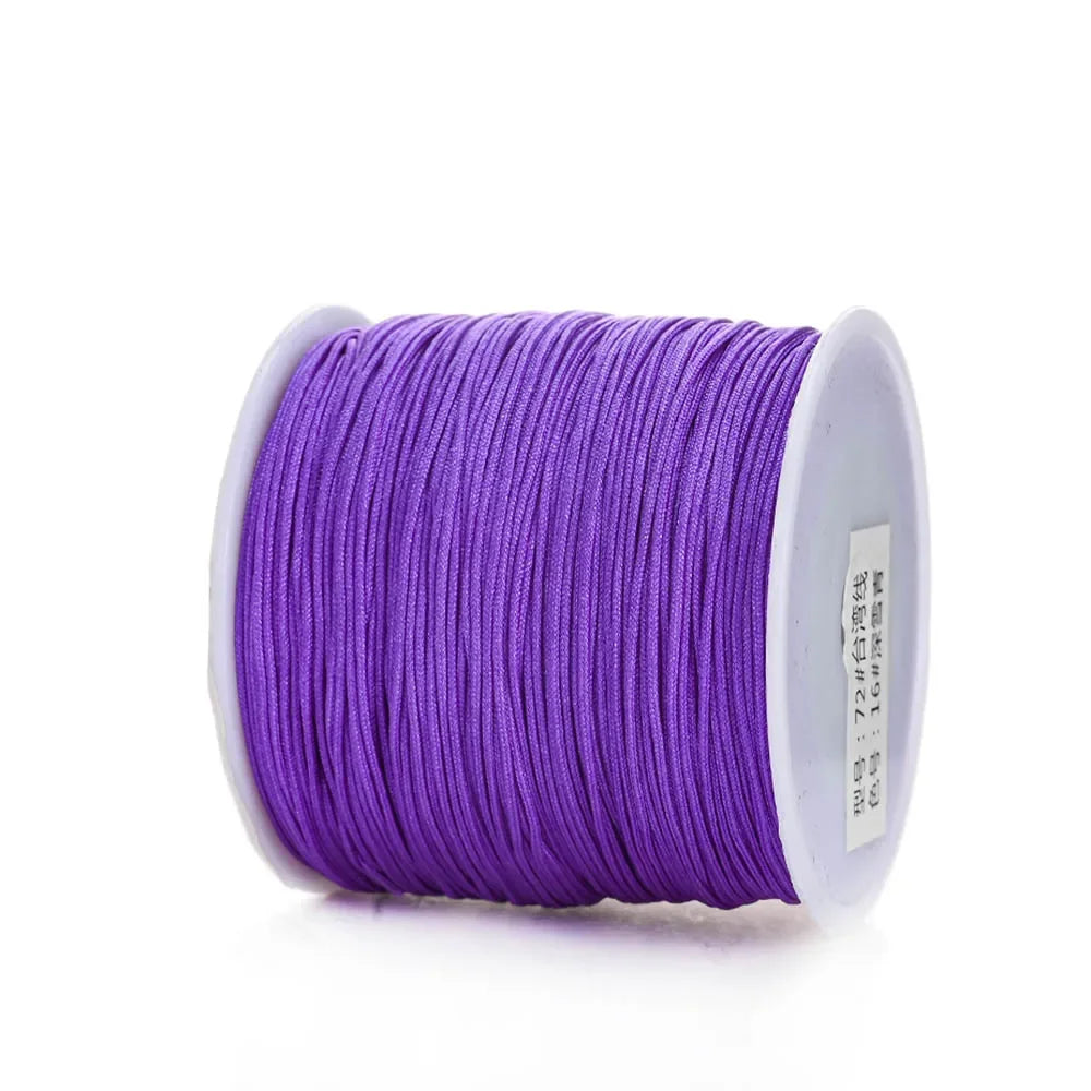 100m/Roll 0.8mm 28 Colors Nylon Thread Cord String