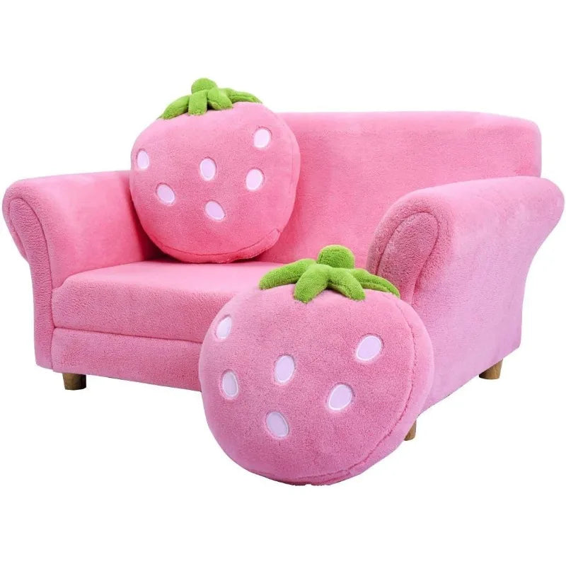 Double Seat Toddler Couch Pink