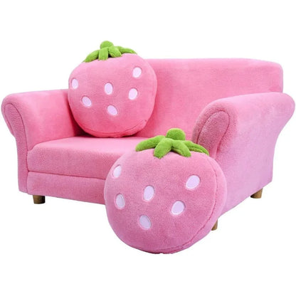 Double Seat Toddler Couch Pink