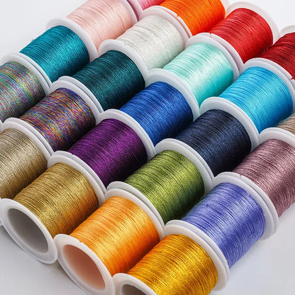0.4mm 50m Nylon Gold Silver Thread Jewelry Cord Wire