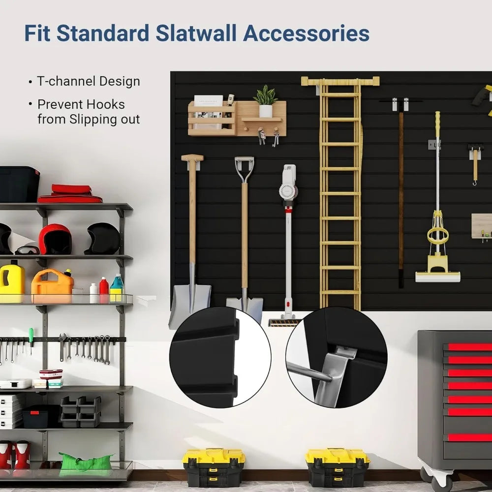 Innovative design-Slatwall Panel 8 FT x 4 FT, Interlocking Slat Wall Paneling,
