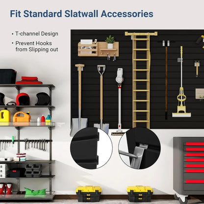 Innovative design-Slatwall Panel 8 FT x 4 FT, Interlocking Slat Wall Paneling,