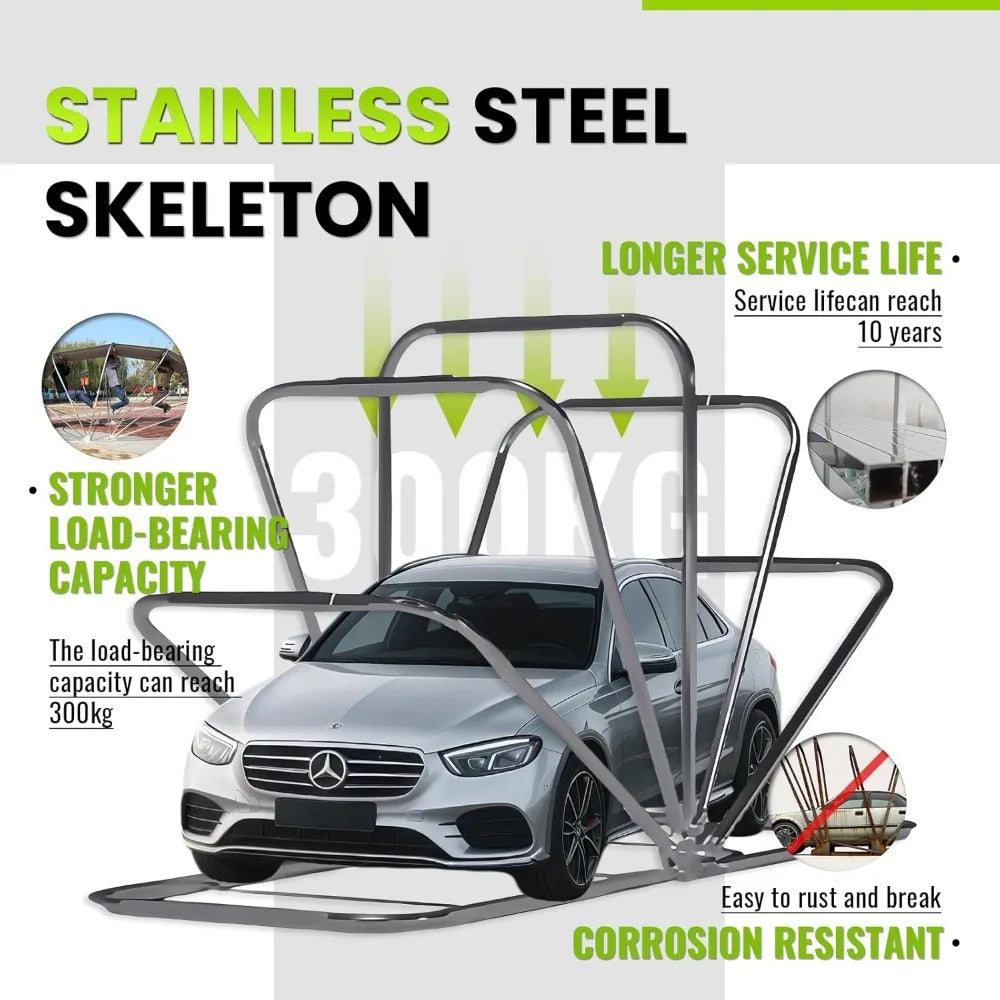 18×8.2×7.5FT All Weather Proof Carport, Heavy Duty